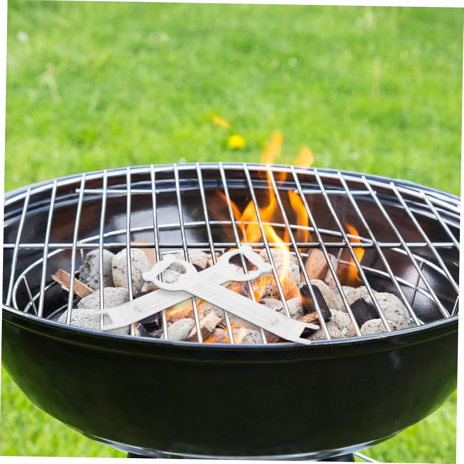 4pcs Universal Iron Grill Grate Lifter for Outdoor Barbecues