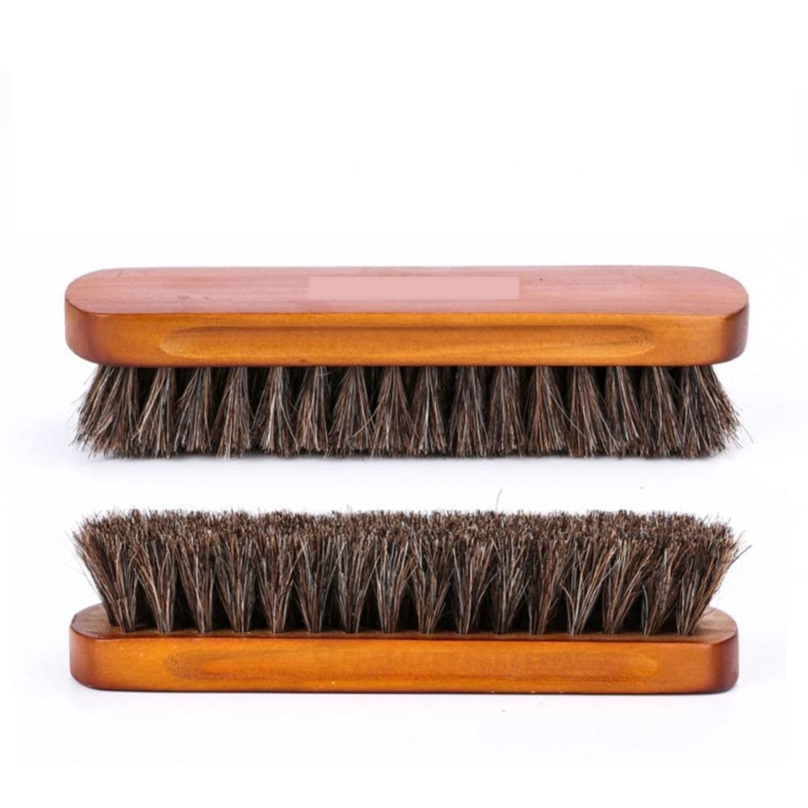 QUNINE Cepillo de Limpieza, 1 Unidad, Cepillo para Zapatos de Crin, Pulido de Cuero Natural, Pelo de Caballo Real, Herramienta de Pulido Suave, Cepillo de Limpieza para pulir Botas