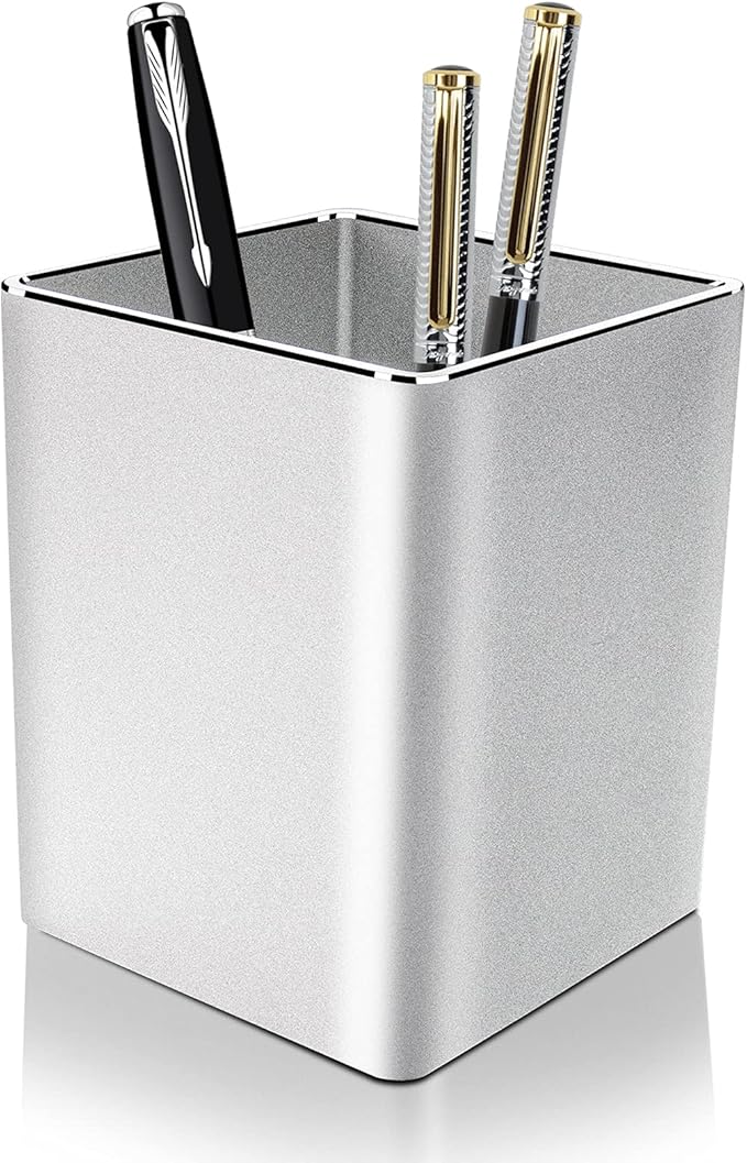 Portapenne Leviatan Rete Metallica - Rosa, Ø91mm, Design Rotondo Da Scrivania - Foto 5