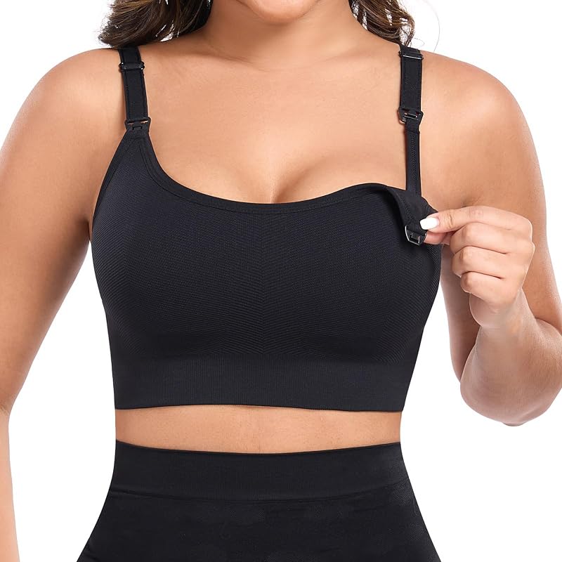 Wireless Nursing Bras for Breastfeeding,Support Sports Maternity Bralettes | Support Sleep Bra,No Underwire Breastfeeding for Postpartum Daily Essentials,Full Coverage Minimizer Bralettes