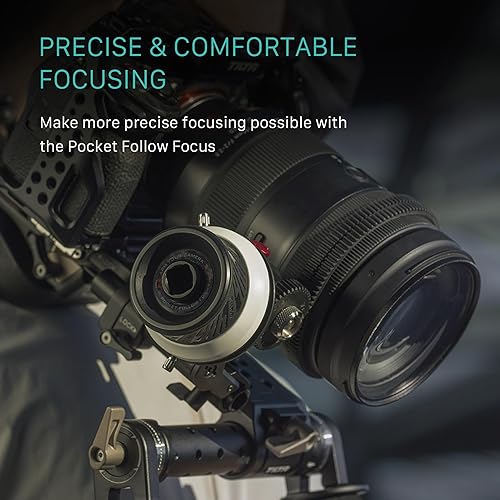 Miniatura 5 de Tilta Pocket Follow Focus  Anillo de enfoque preciso con topes AB  Sistema de amortiguación de fluidos  Soporte de varilla y varilla de 0.591 in