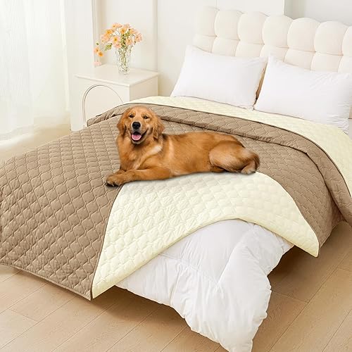 Miniatura 58 de Smiry Manta Impermeable para Cama de Perro 30x70, Manta Suave Reversible para Mascotas, Cubierta Lavable a Prueba de Fugas para Sofá de Gatos y Azul