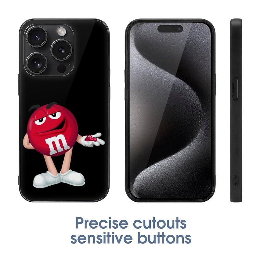 Amazon.co.jp: iPhone 15 Proケース エムアンドエムズ チョコ
