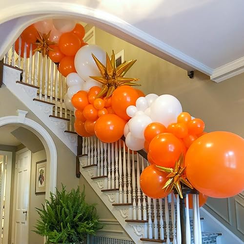 Miniatura 4 de Kit de arco de guirnalda de globos naranjas de 90 piezas de diferentes tamaños, 1812105 pulgadas, globos naranja quemado para Acción de Gracias,