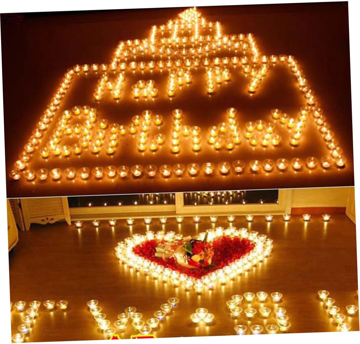 ABOOFAN Led Tea Light Candles 10pcs Plastic Candles Non-Glare No Flicker Energy-efficient for Parties Wedding Decor 1-1.5h