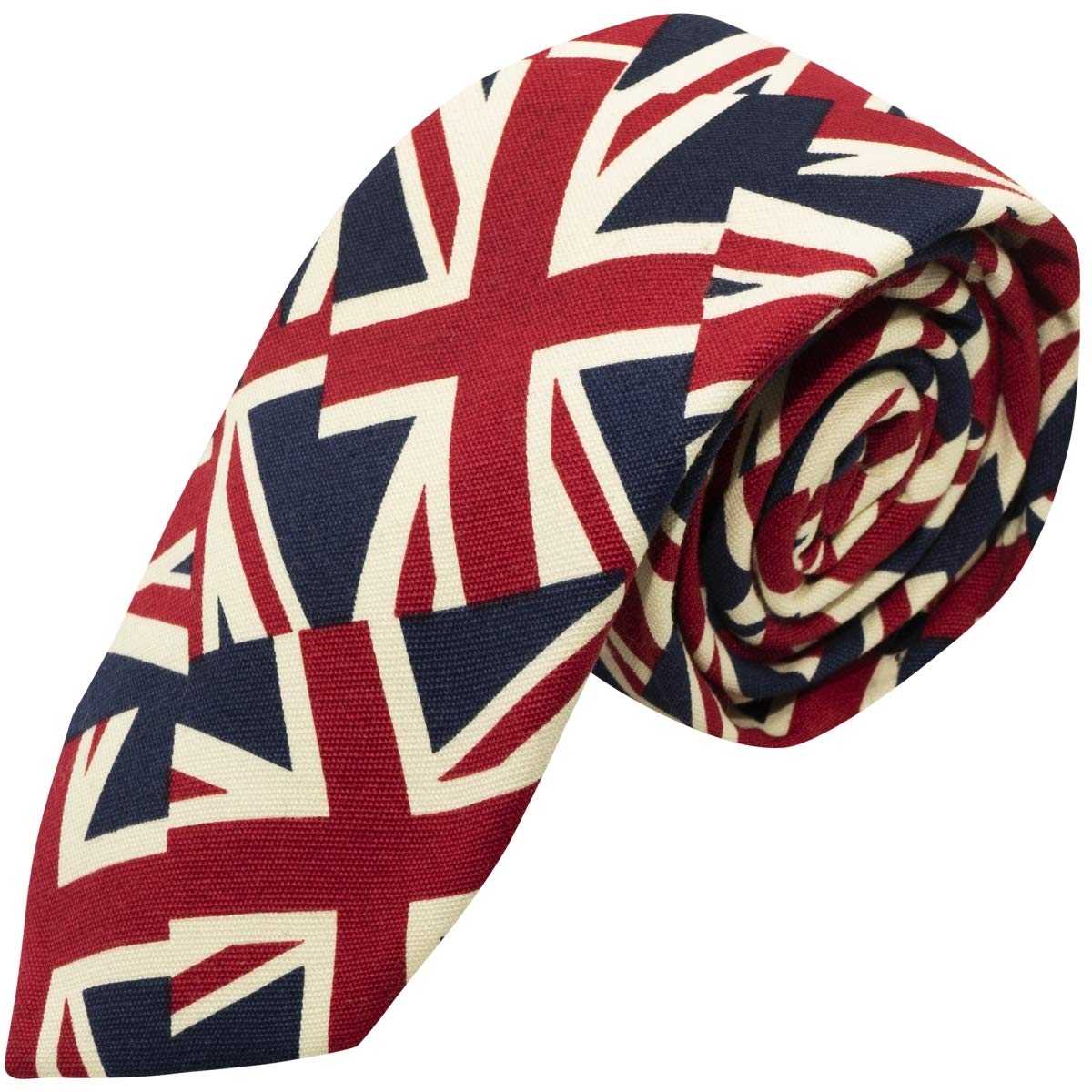 Cravatta Scozzese Per Ragazzi King & Priory - Tartan Rosso E Giallo - Taglia Unica 112 Cm