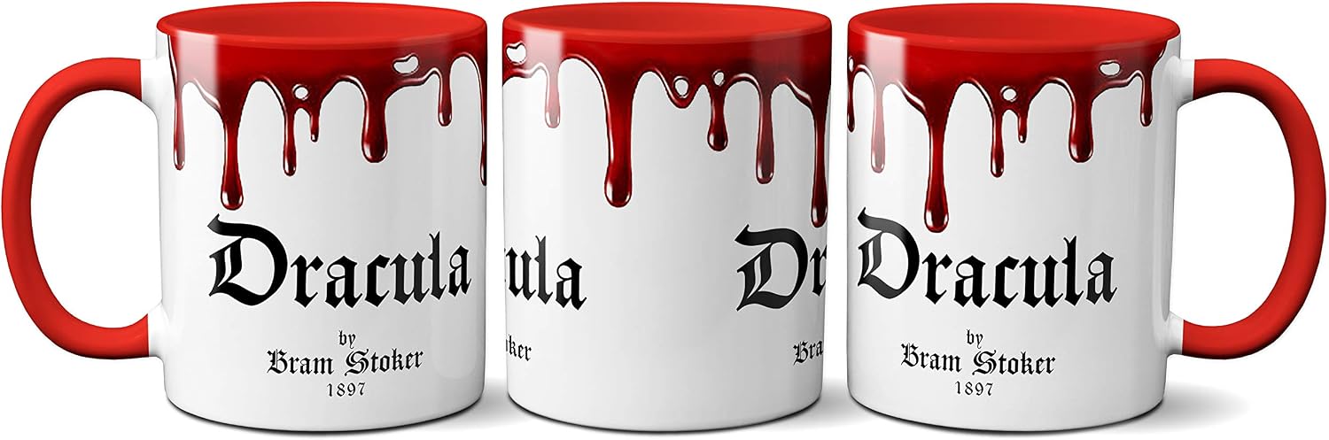 Dracula by Bram Stoker Mug - Coffee Mug with Classic Book Design, Perfect for Literature Lovers