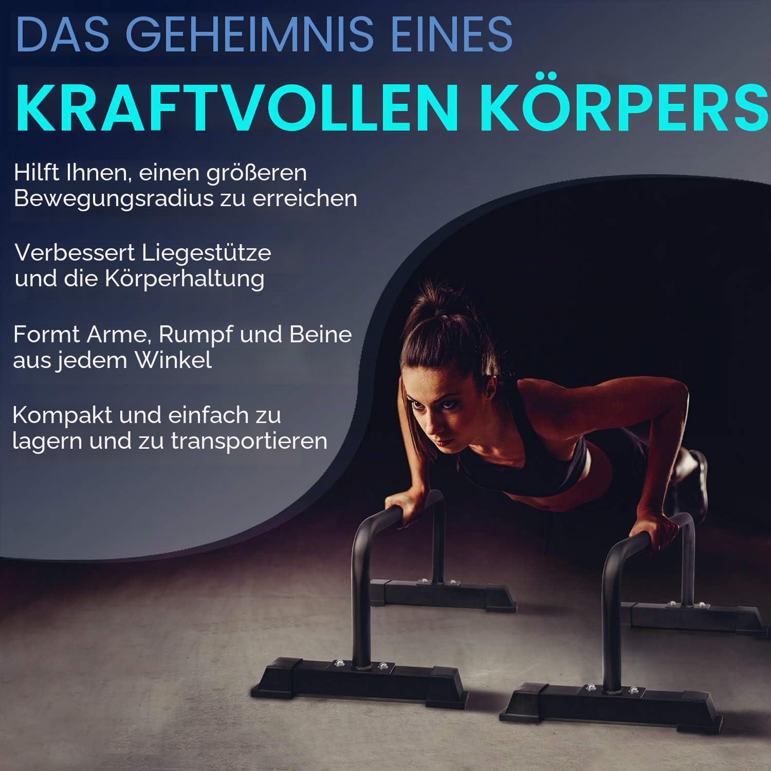 Yes4All Liegestützgriffe, Holz/Stahl Parallettes, Großer Push Up Bar & Dip Barren, Rutschfeste Liegestütze, Calisthenics Equipment für Indoor & Outdoor, Fitness, Krafttraining, Körpergewicht