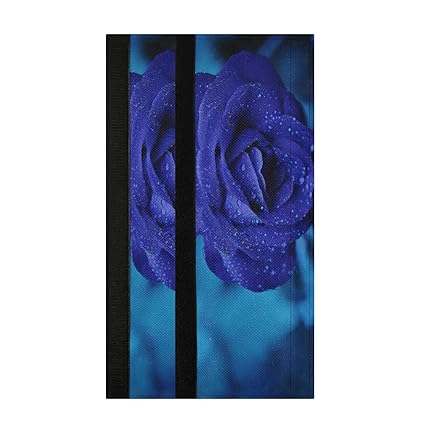 A Blue Rose 2 Pcak Refrigerator Door Handle Covers Dishwashers Grill Microwave Cabinet Door Cloth Protect Kitchen Appliance Clean