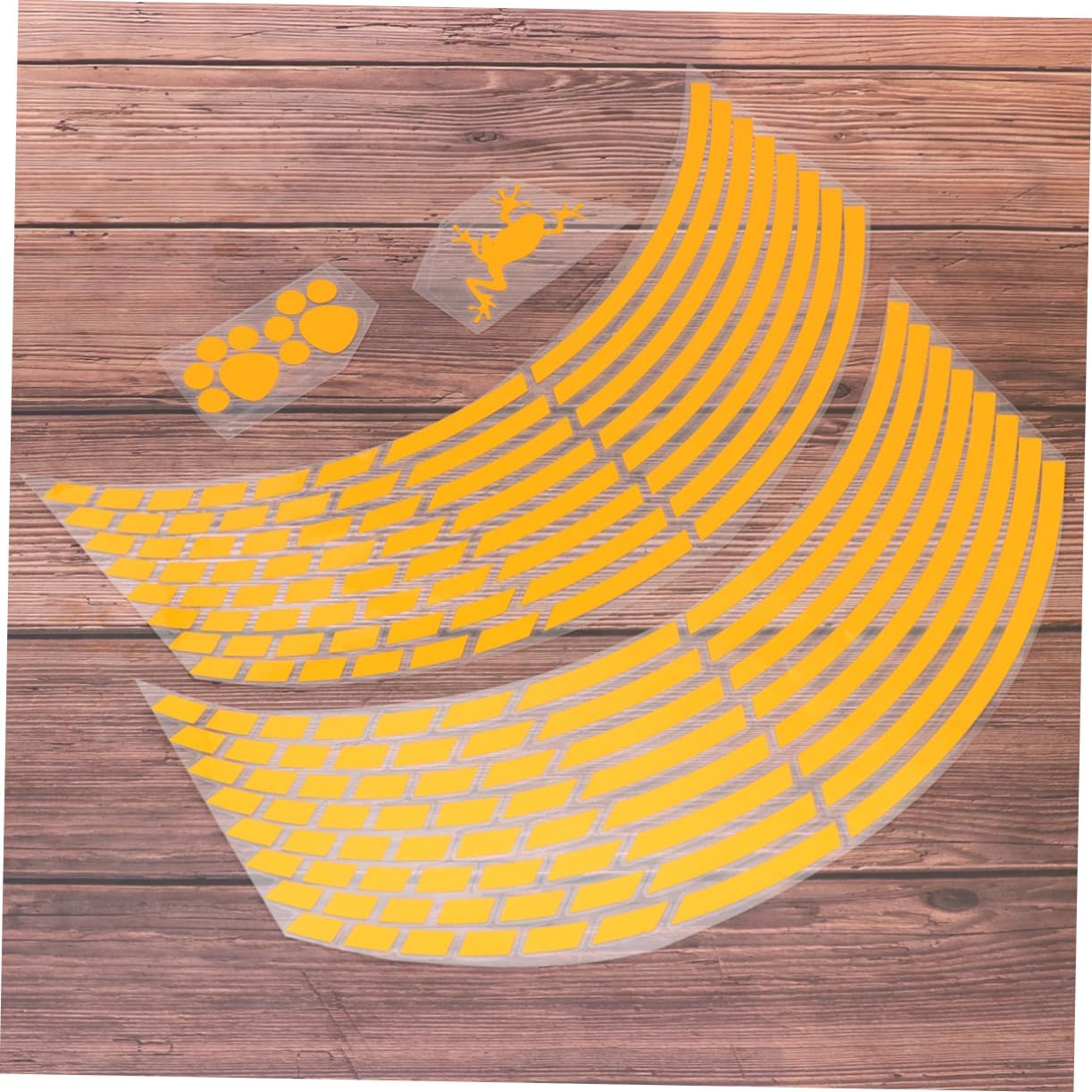 2pcs Motorcycle Wheel Rim Sticker Reflective Decals for Tire Decals Double Sided Adhesive