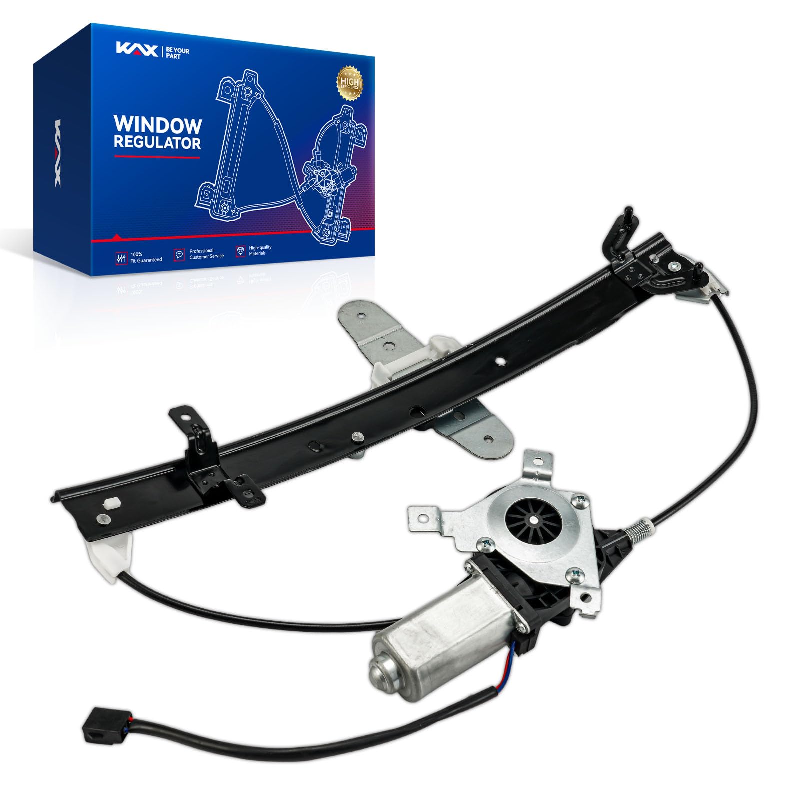 KAX Rear Left Power Window Regulator w/Motor Fit for Town Car 1998-2011