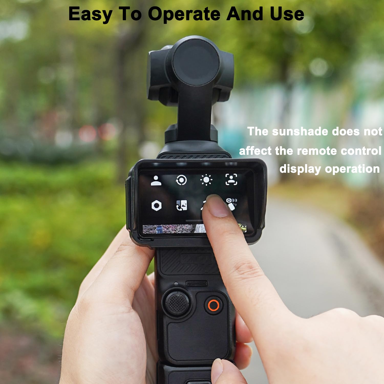 NEEWER Scherm Zonnescherm Compatibel Met DJI OSMO Pocket 3 Accessoires Zijdige Opvouwbare Anti Schittering Camera Zonnekap Beschermer Voor Outdoor Selfies Vlogging Video Opname Live 3067896711