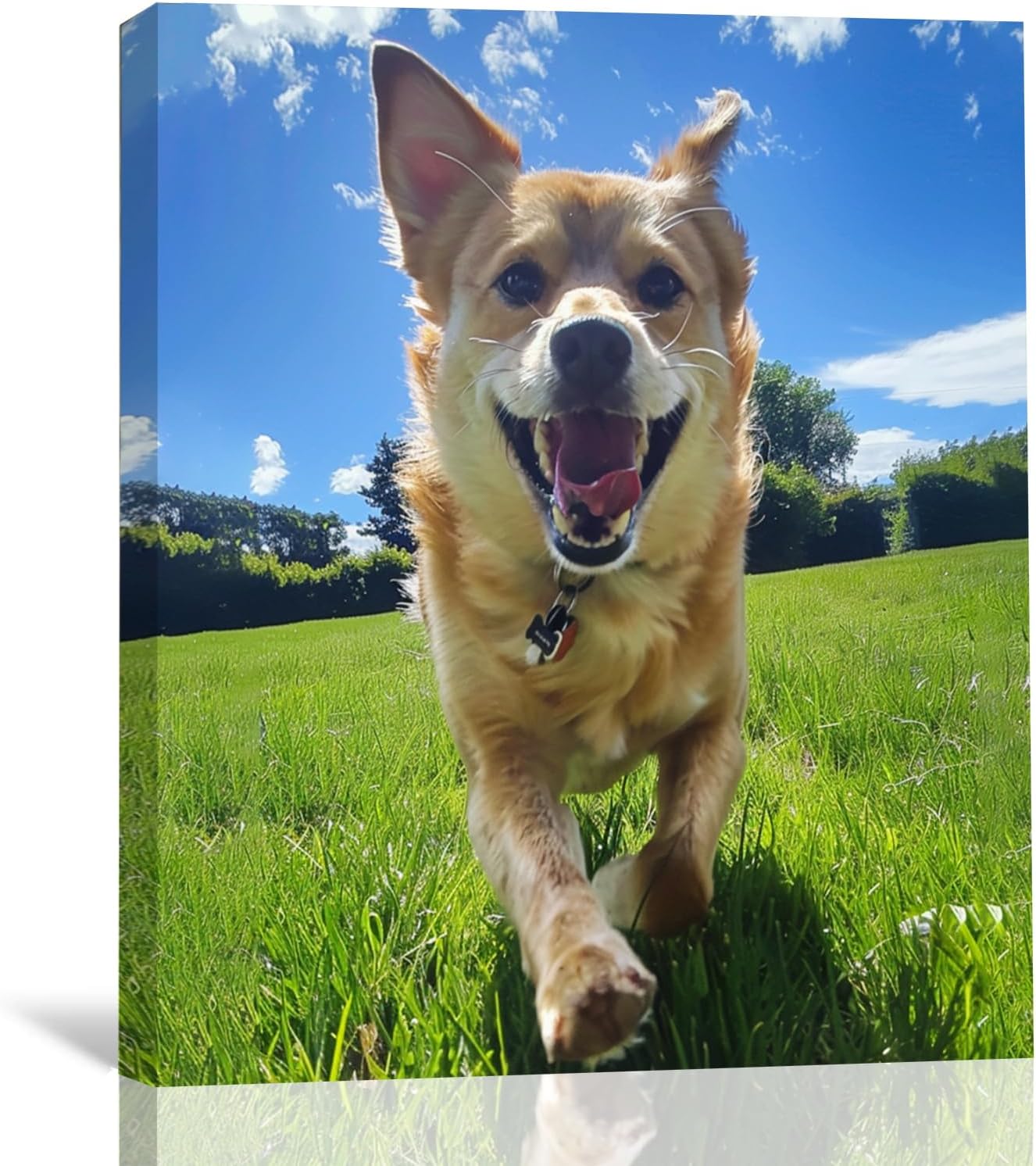 cakadu Custom Canvas Wall Art with Your Photos, Customize Canvas Prints for Wall, Personalized Canvas Pictures with Text for Wall Decor Living Room Mother’s Day (Framed, 12″”x16″”)