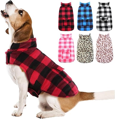 Kuoser - Abrigo de invierno para perro de estilo británico, resistente al viento, ropa para perros, chaquetas para perros, chaleco para perros