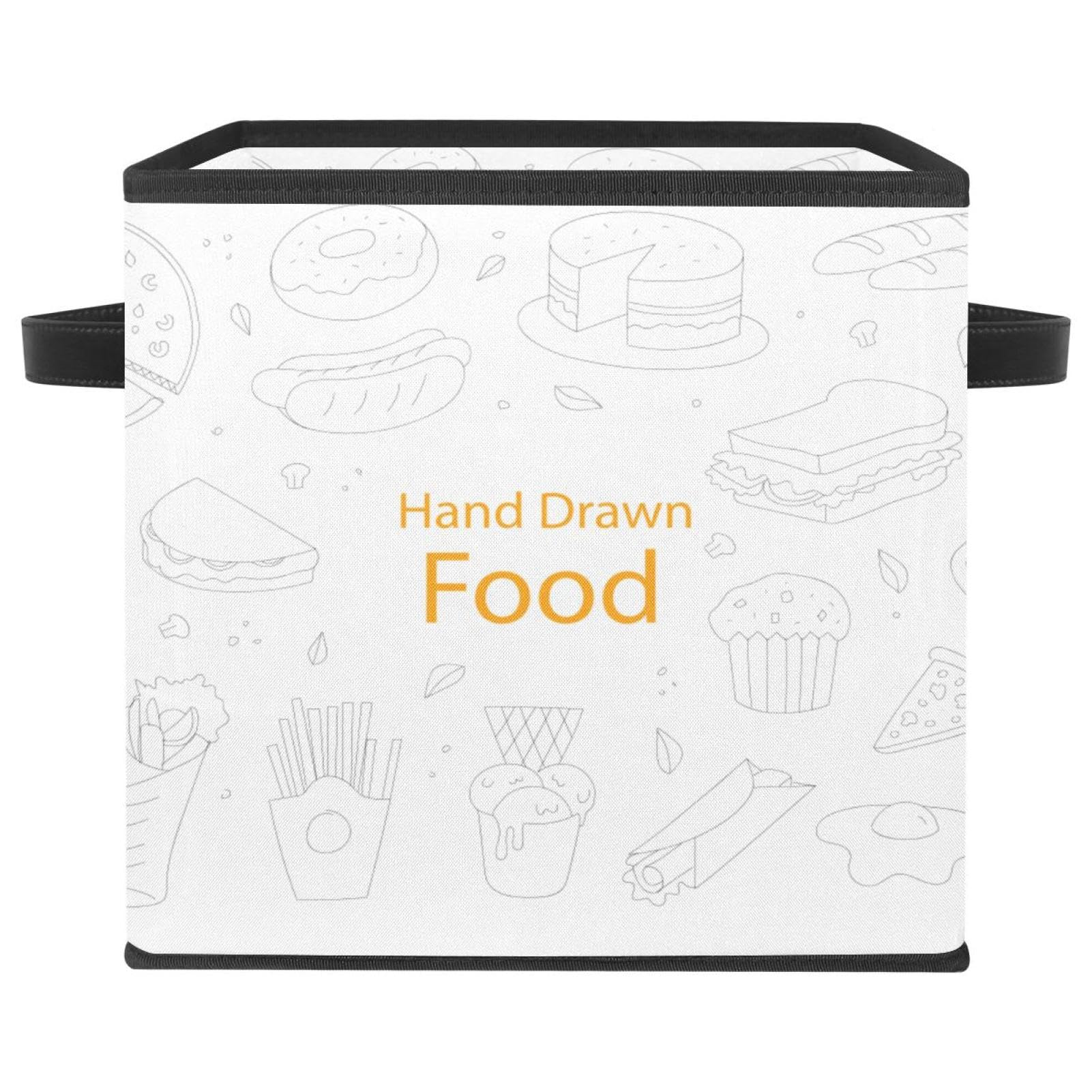Boîte de rangement pliable et cubique en tissu avec poignées renforcées pour optimiser les placards