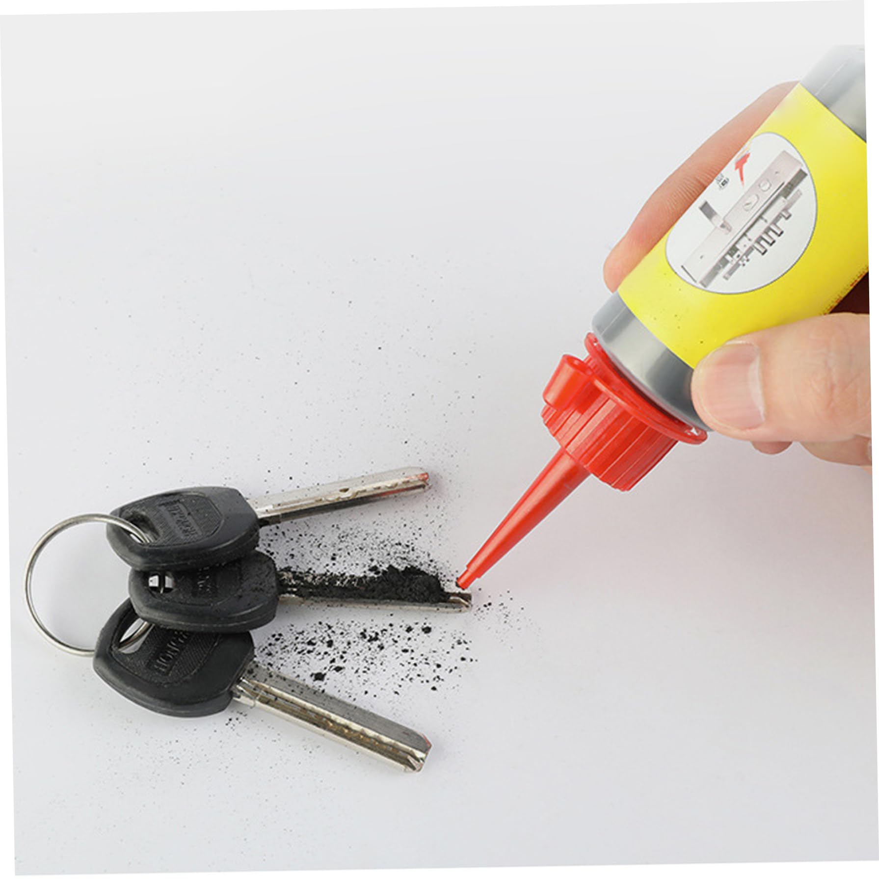 Graphite Powder Lubricant, 3Pcs 60ml Graphite Powder Long-Lasting No Dust Formula, Dry Lubricant for Car and Multifunctional Locks — view 6