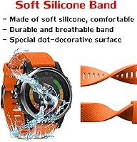 Vista 16 de ANCOOL - Correa para Garmin Fenix 5S, de ajuste fácil, de silicona suave de 20 mm de ancho, correa de reloj para Fenix 5S