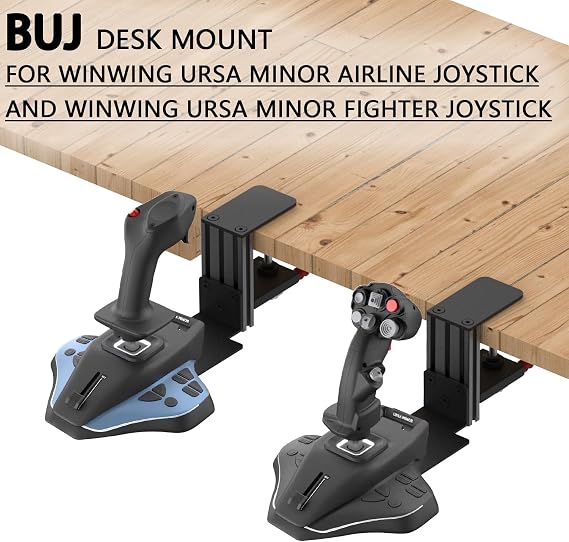 Desk Mount for SimTask Farmstick,WINWING URSA Minor Airline,URSA Minor Space Joystick,Compatible with Logitech G Extreme 3D Pro,Turtle Beach VelocityOne Flightstick,Thrustmaster T.Flight HOTAS One