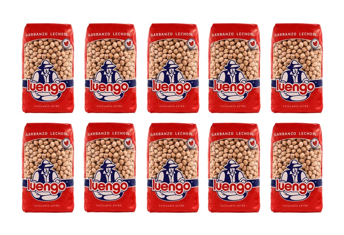 Garbanzo Weißer Luengo 10 x 1 kg (Box mit 10 Paketen)