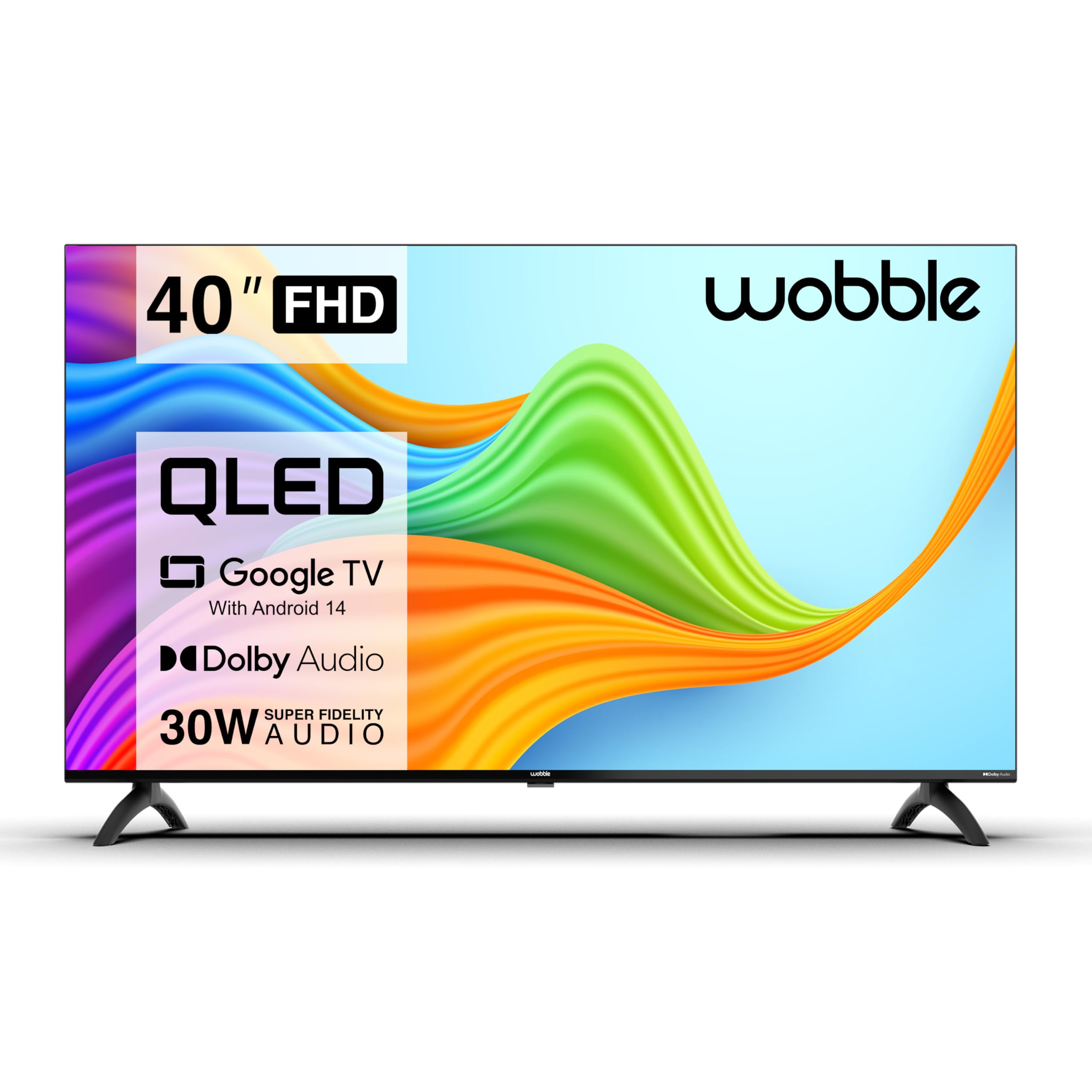 Wobble 100.3 cm (40 inches) Z Series FHD Smart QLED TV with Google