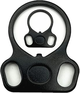 Two Point Sling Mounts 2-PCS Durable Heavy-Duty Sling Attachment Ring Black