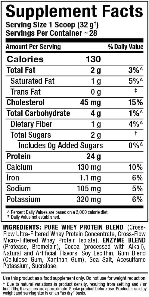 ALLMAX Gold ALLWHEY Whey Protein Powder, Chocolate, 2 lb, 24g Protein Per Scoop, High Protein for Muscle Recovery, Lean Muscle Growth & Post Workout Nutrition, Gluten Free, 30 Servings