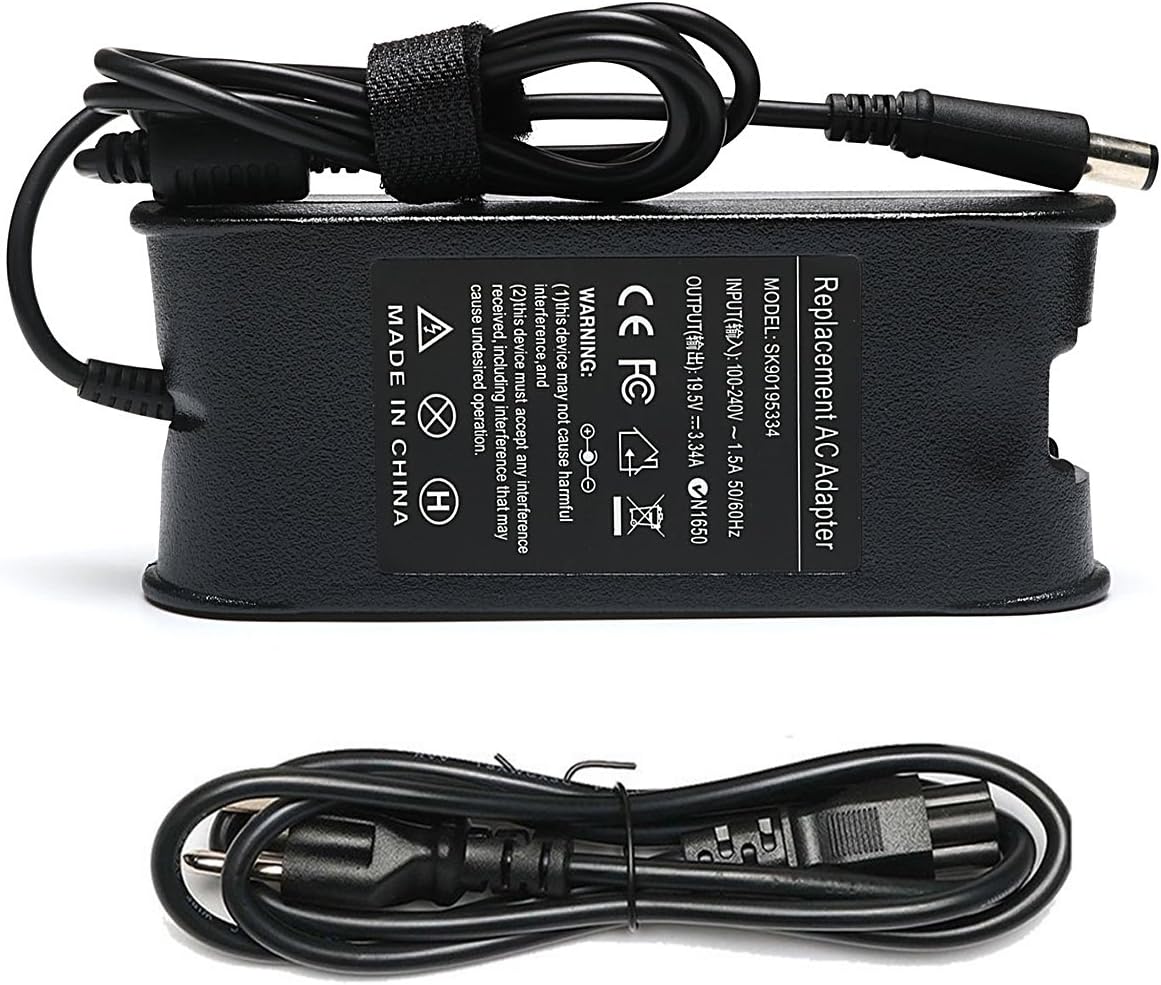 65W Laptop Charger Compatible for Dell Latitude E6430 E6230 E6320 E6410 E6420 7480 7280 5480 E7470 E7450 E7440 E5470 Charger Power Supply Cord 09RN2C 9T215 7W104 5U092 XD733 Charger