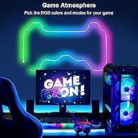 Vista 6 de Cozylady 66Ft (33Ft * 2 Rolls) RGB LED Neon Rope Lights for Bedroom, 20m LED Strip Lamp with Double Sided Adhesive Tape, App/Remote Control DIY