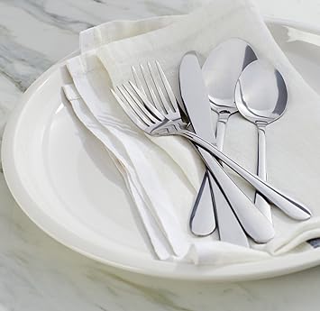 Highly polished Stainless Steel 40 Piece Flatware Set