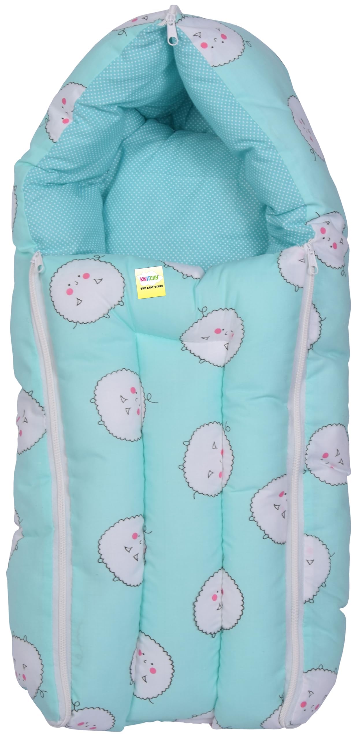 Kwitchy Baby Bed New Born Baby Bedding Set | Mattress | Mosquito Net | Carry | Cotton | Infants Beds | Products All | Gift Pack (0-6 Months) 2