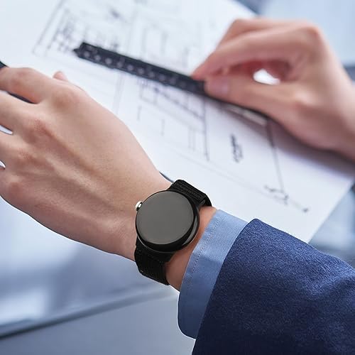 Miniatura 3 de Correa de nailon compatible con Google Pixel Watch Band para mujeres y hombres, correa de velcro Solo Loop de repuesto para Google Pixel Watch
