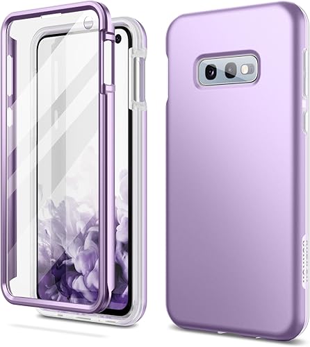 SURITCH Funda para Samsung Galaxy S10e, Protector de pantalla integradoCompatible con carga inalámbricaCubierta trasera resistente híbrida