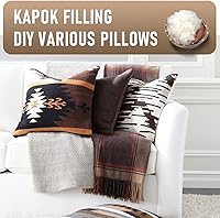 Vista 5 de ATROPOS Relleno de algodón natural de fibra de bateo de algodón peinado para relleno de almohada, relleno de algodón blanco (1.1 lb)