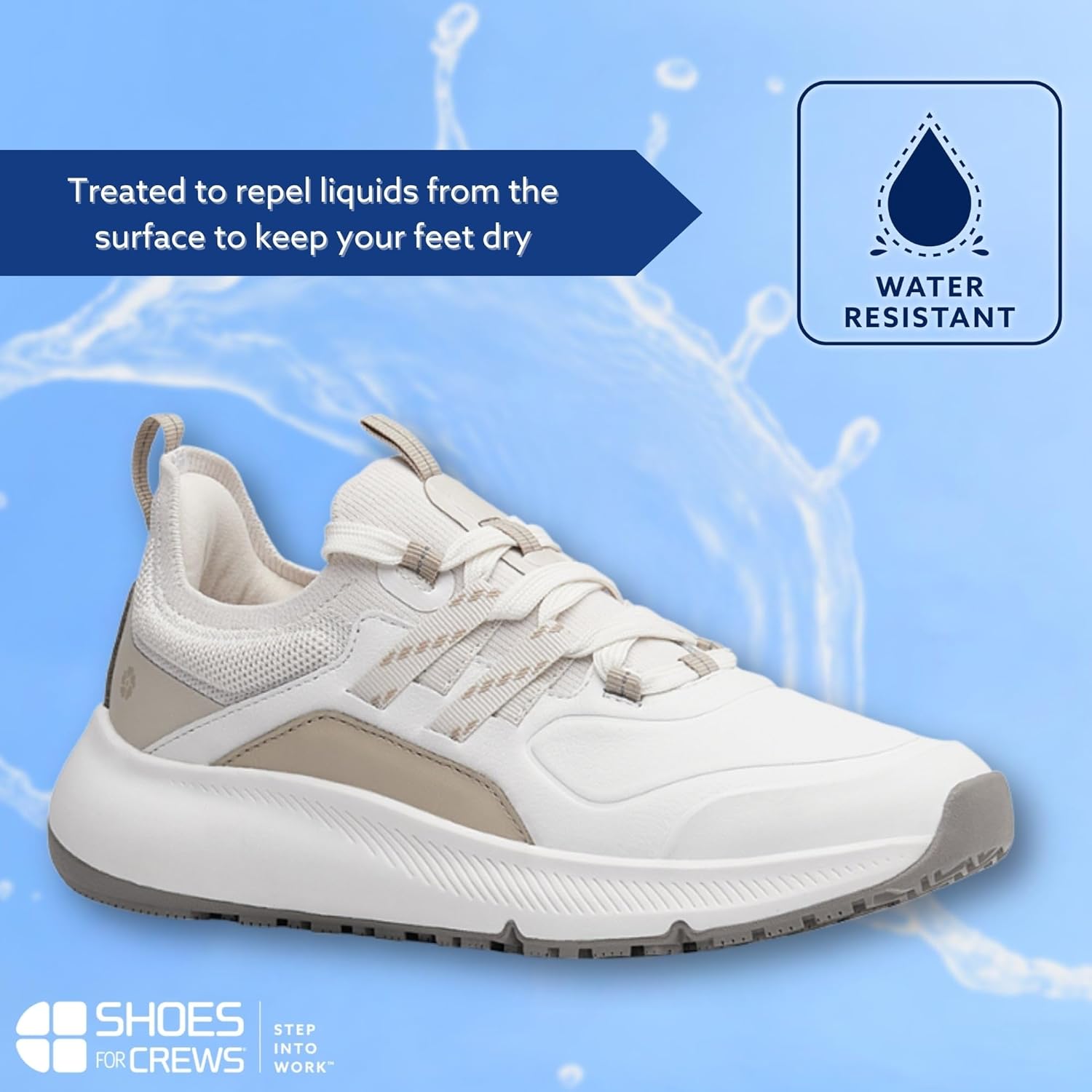 LILA Women's Slip-Resistant Work Sneakers – Stylish, Water-Resistant, Non-Slip Shoes with Revive Cushioning – Comfortable Footwear for Food Service, Healthcare & Hospitality Professionals - Karina RX - Image 5