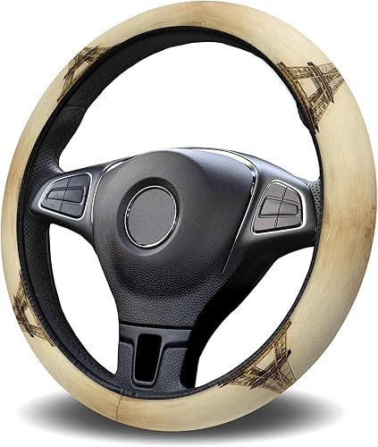 Funda protectora para volante de automóvil, de esponja elástica francesa, París, funda protectora para vehículos, camiones, SUV, accesorios disponible en Yaxa Peru