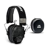 Walker's Razor Slim Electronic Shooting Hearing Protection Muff (Sound Amplification and Suppression) with Protective Case