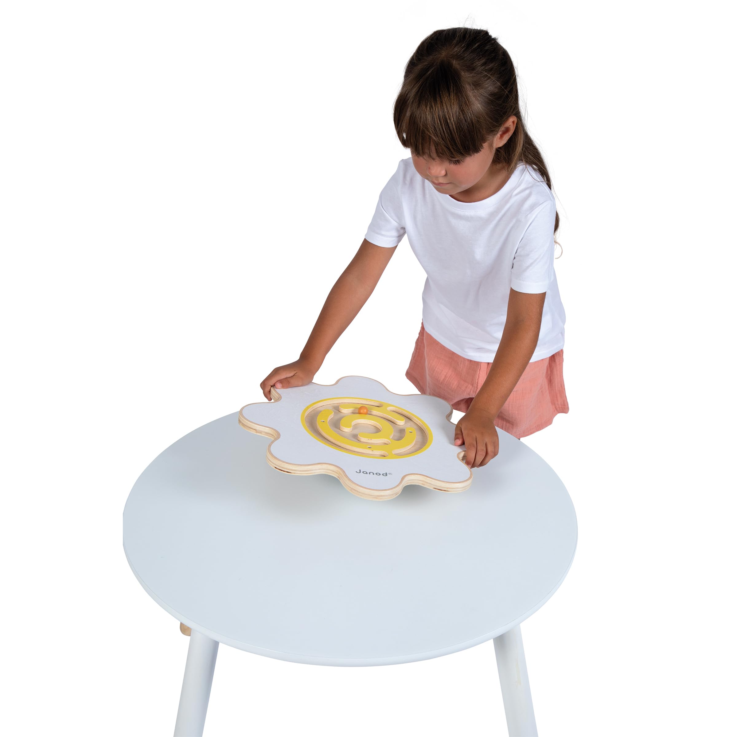 Janod Planche d'Équilibre Fleur Sweet Cocoon Jouet en Bois FSC Développe Équilibre et Concentration Enfant dès 5 Ans