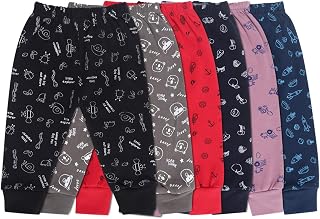 superminis Unisex Dark Colors Cotton Printed Pajama Set/Legging Bottom/Lowers For Toddlers/Kids, Multicolor (12-18 Months,... Price In India