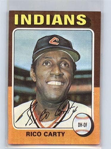 1975 Topps #655 Rico Carty EX++ Excellent++ Cleveland Indians Baseball