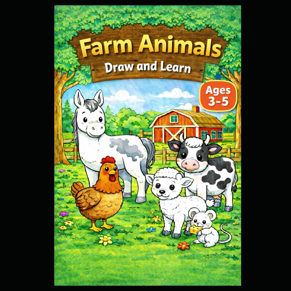 Farm Animals: Draw and Learn