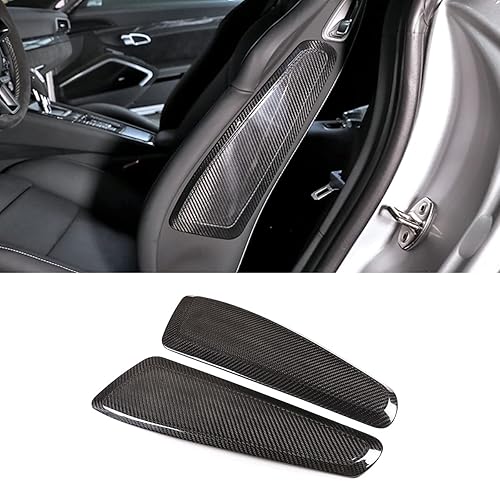taruisixt Para Porsche 911 718 2013 2014 2015 2016 2017 2018 2019 Real Fibra de Carbono Interior Asiento Panel lateral Accesorios Decorativos