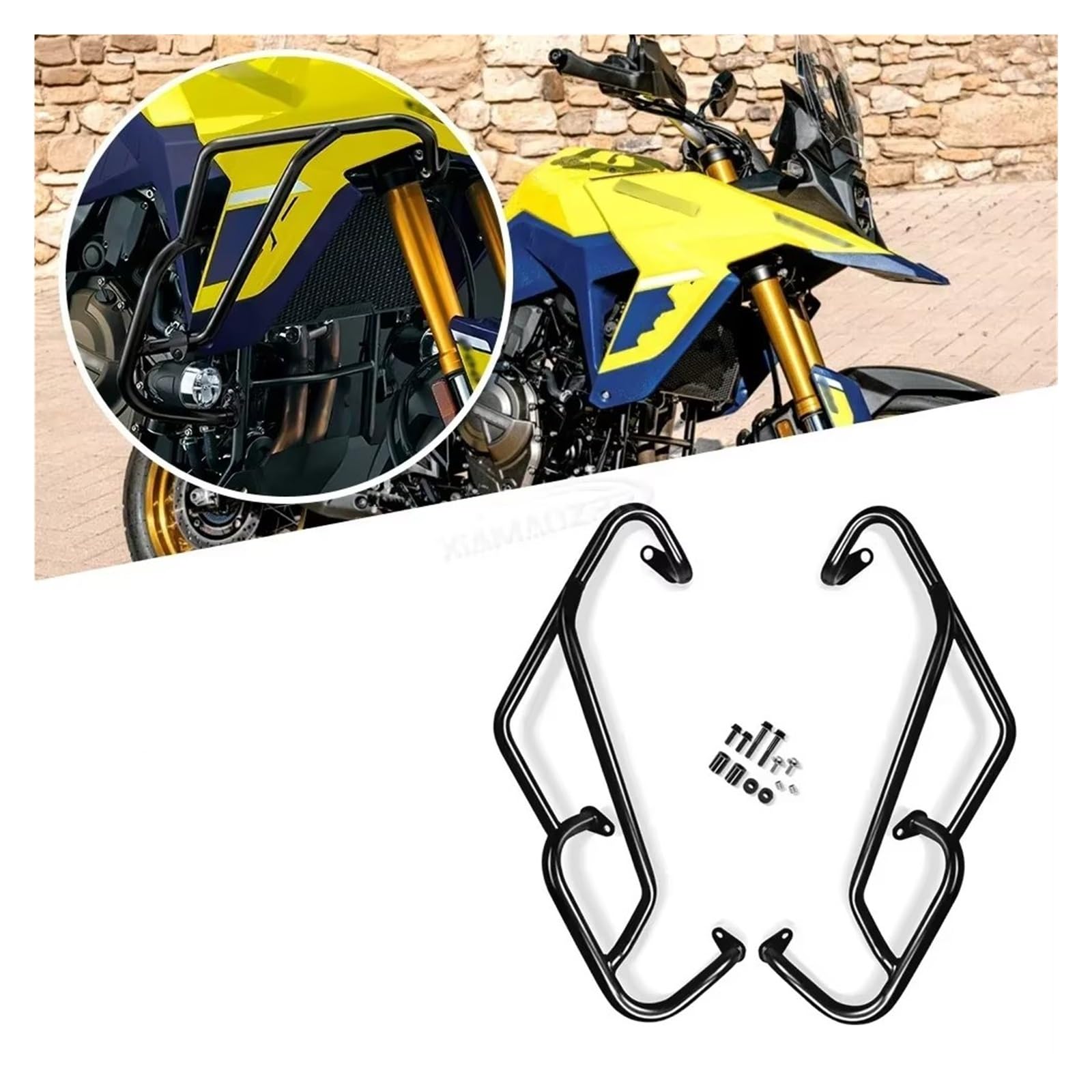 Paramotore Tubolare Per V STROM Per DL800DE 2023 Barra Protezione Motore Moto Barra Protezione Paraurti Serbatoio Motorcycle motore Paraurti