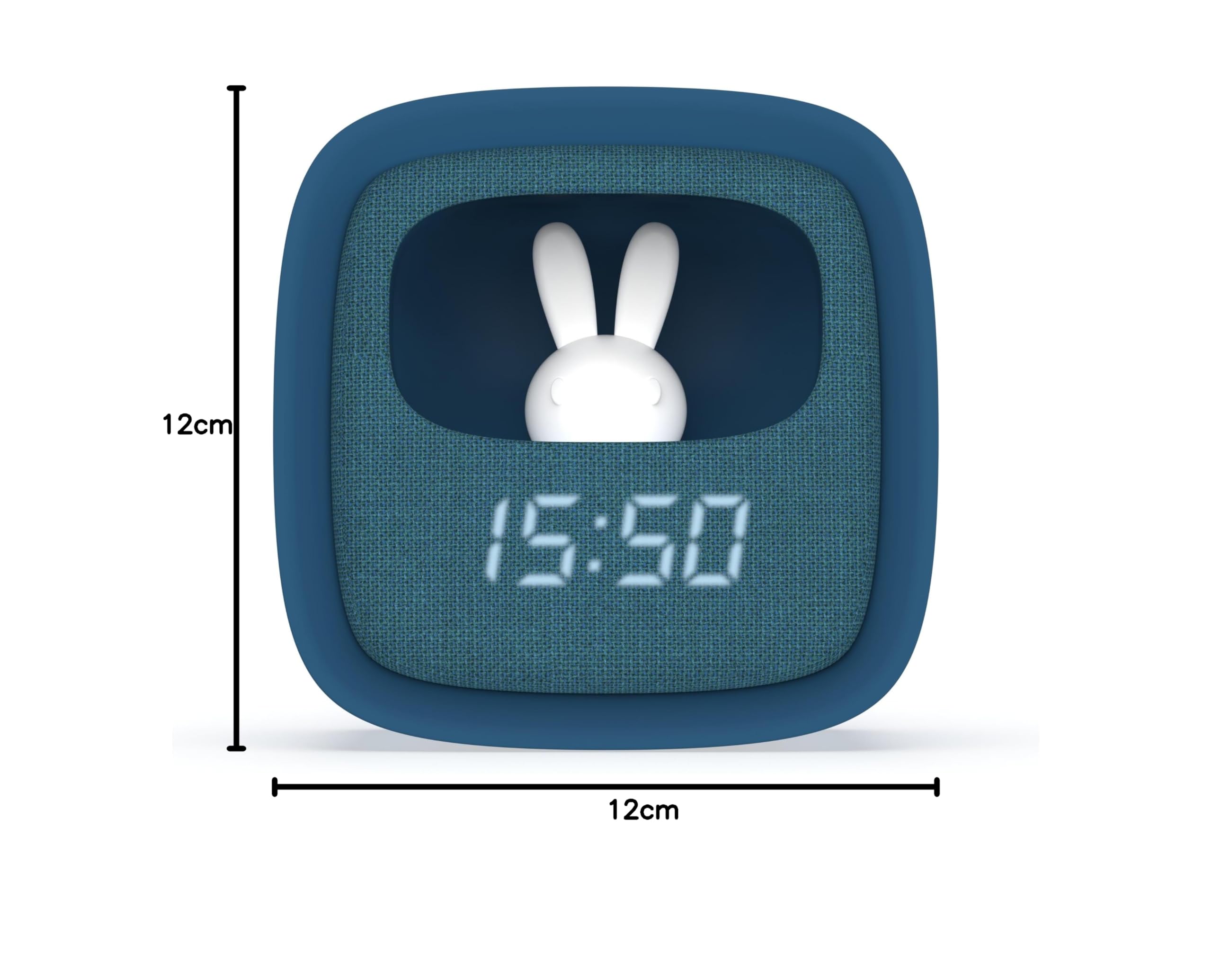 Mob BILLY CLOCK REVEIL VEILLEUSE LAPIN DARK BLUE