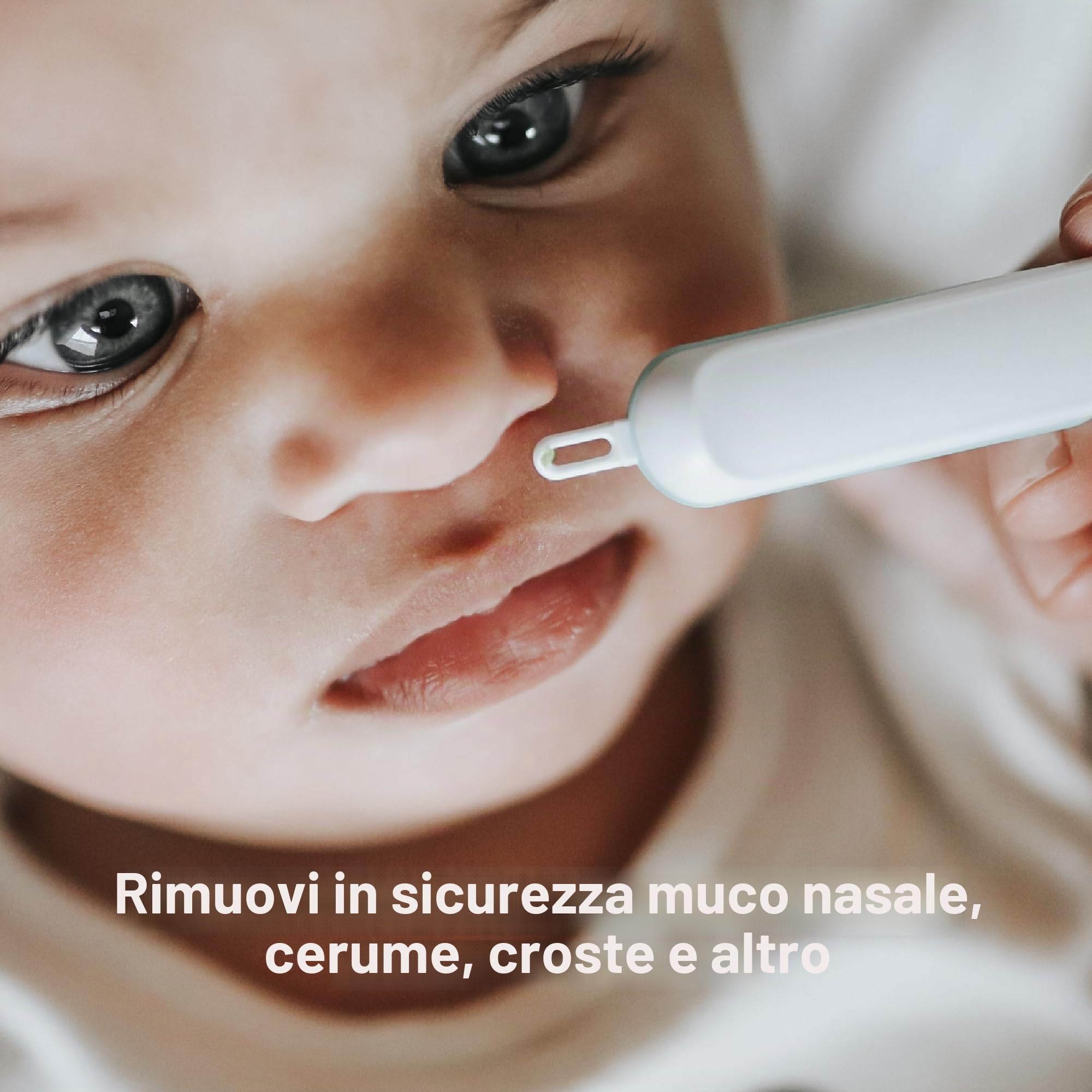 Frida Baby - Naso 3 in 1 per neonati e bambini piccoli, pulitore per orecchie per bambini, pulitore per orecchie e strumento per unghie per neonati e bambini, pulizia sicura per bambini, cera