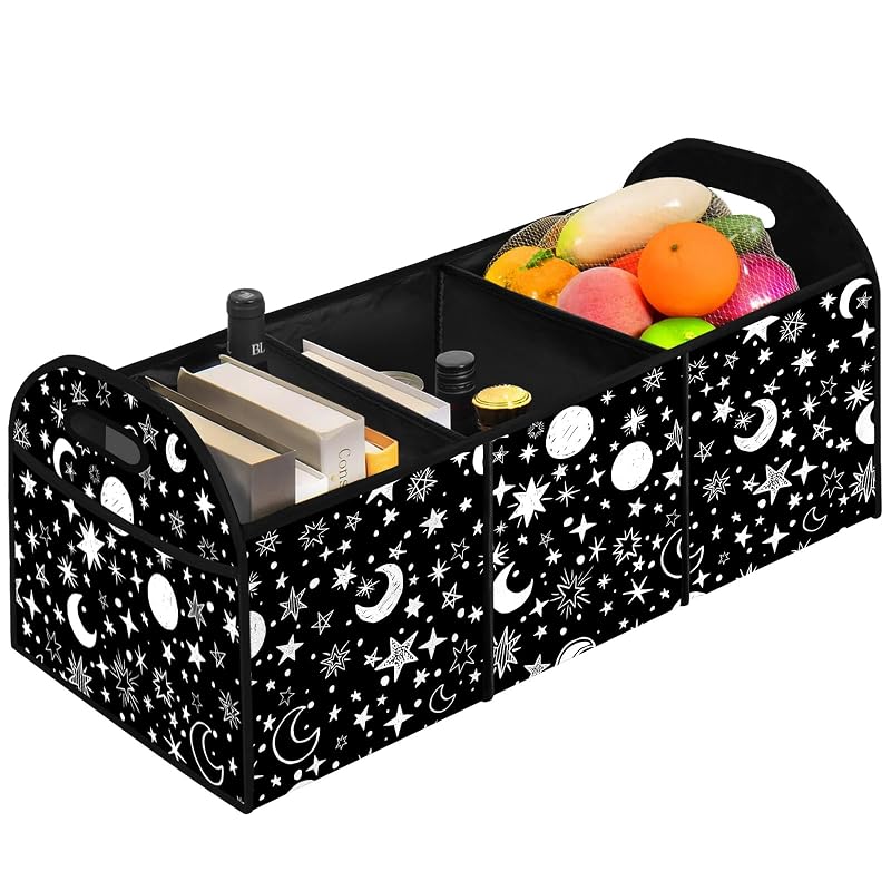 Organizador de Porta-Malas FREZORA 50 L em Poliéster Impermeável, Dobrável e com Bolsos MoonStar