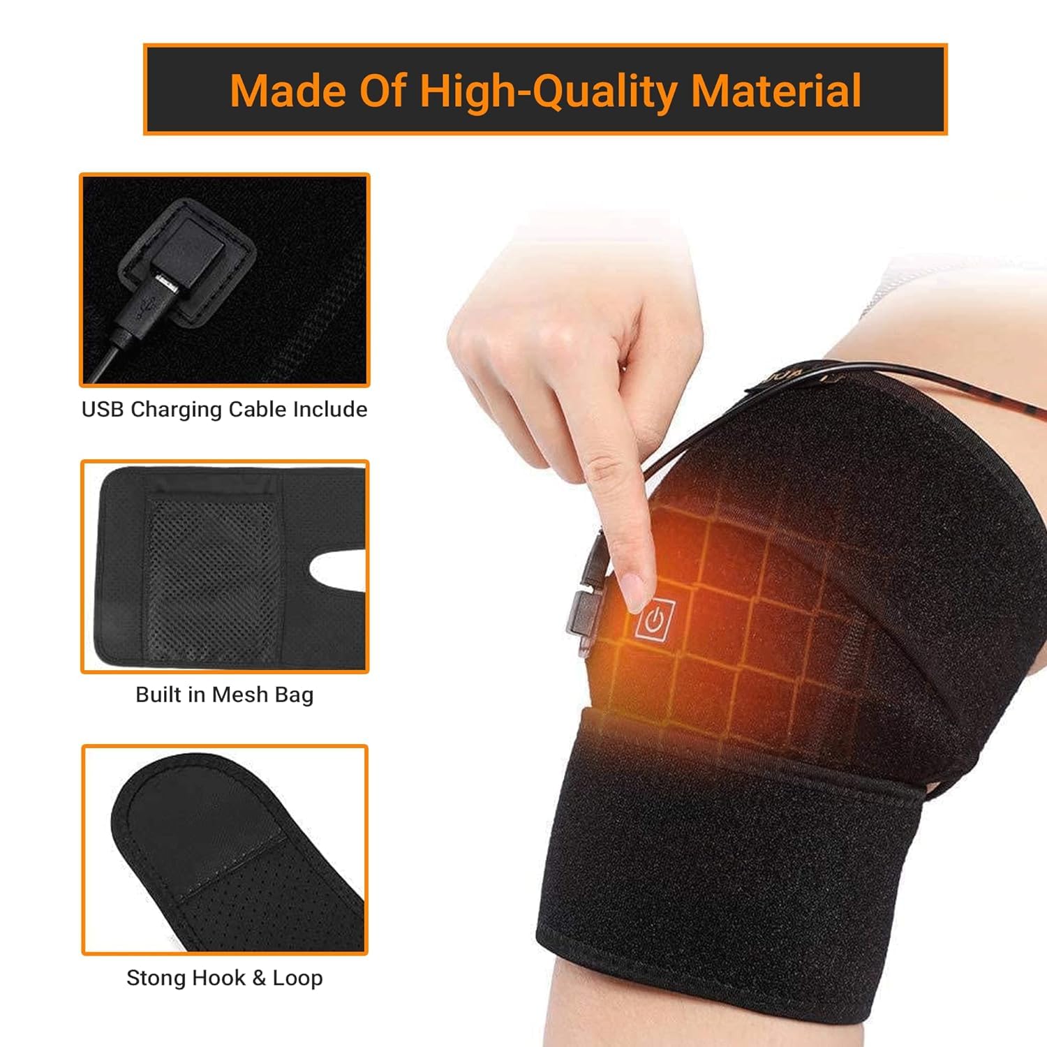 Foster portable and adjustable knee heating pad, orthopedic electric heat for knee joint relief Foster portable and adjustable knee heating pad, orthopedic electric heat for knee joint relief