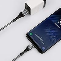 Vista 6 de Fasgear Cable USB tipo C de 10 pies de carga rápida 3A de nailon trenzado largo USB A a USB C, cable de carga compatible con controlador PS5/Samsung