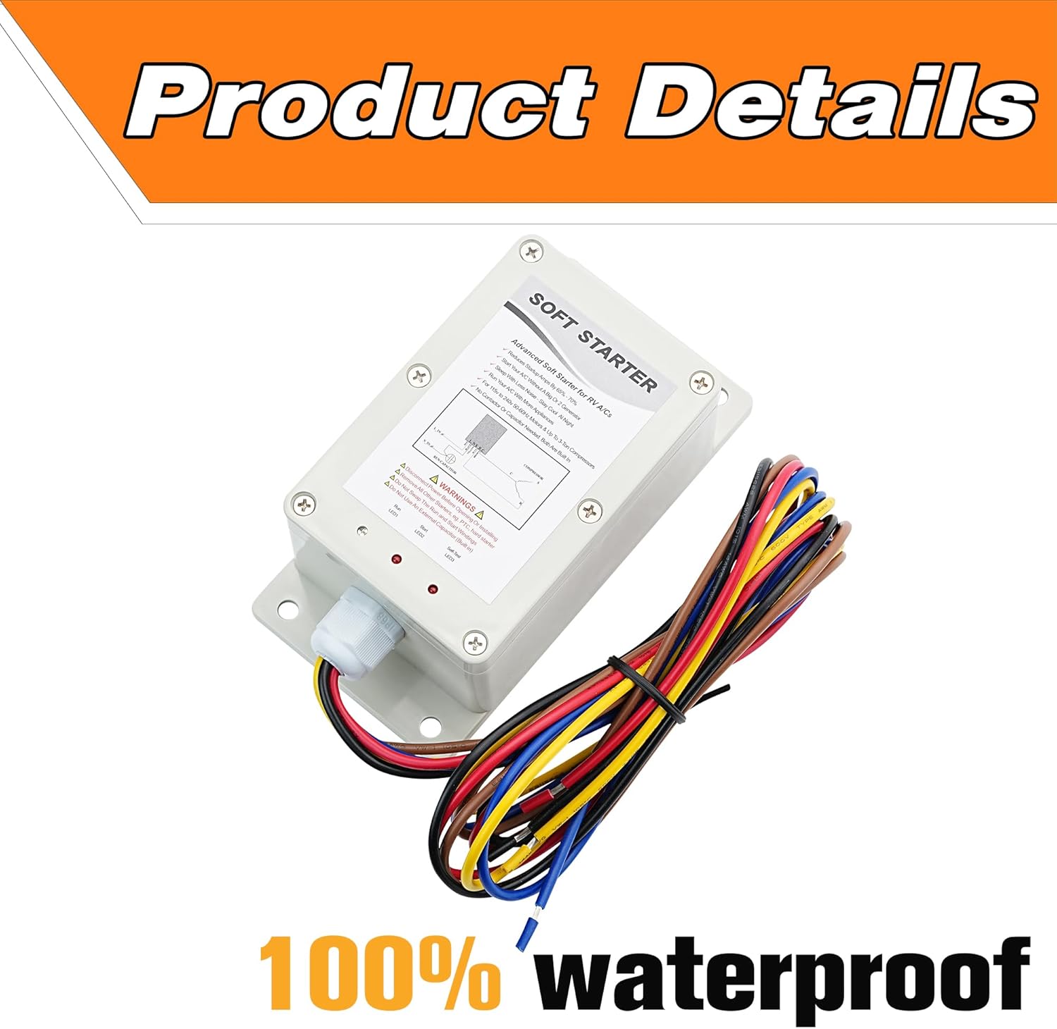 Soft Start for RV Air Conditioner, RV AC Soft Start Kit for Air Conditioner, RV AC Soft Start Kit,Easy Start Even with a Small Generator