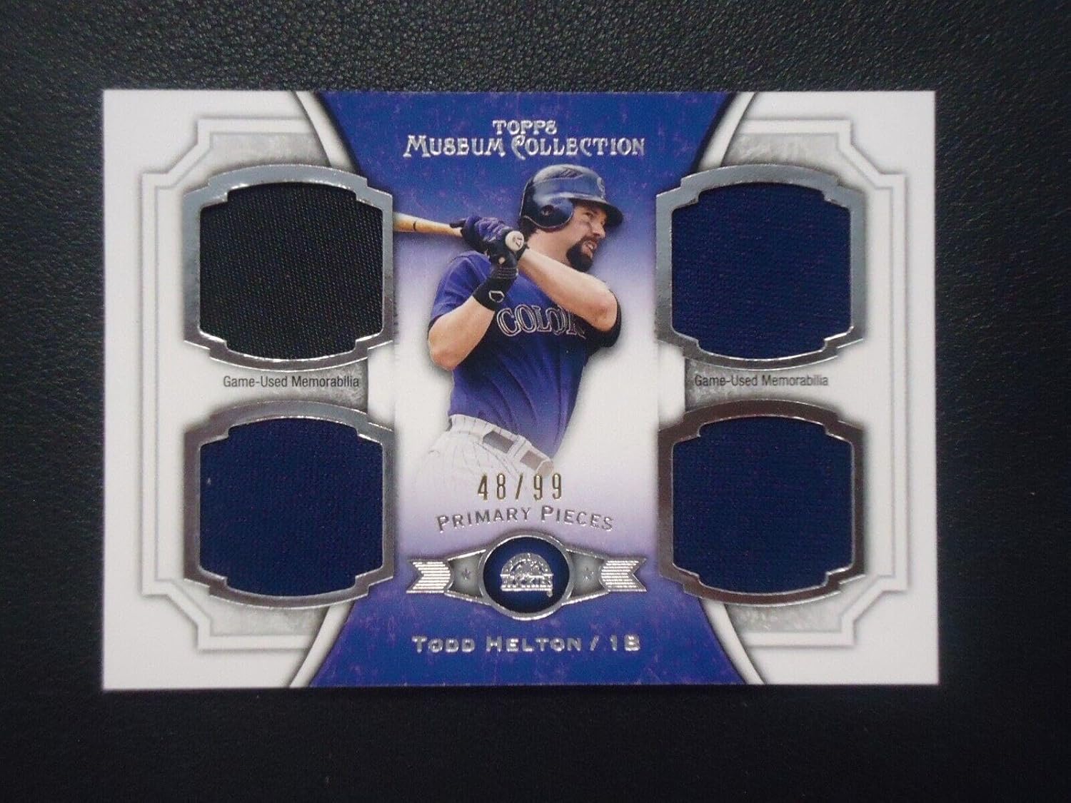 Todd Helton 2013 TOPPS MUSEUM COLLECTION PRIMARY PIECES QUAD 48/99 Card #PPQRTH - Slabbed Baseball Cards