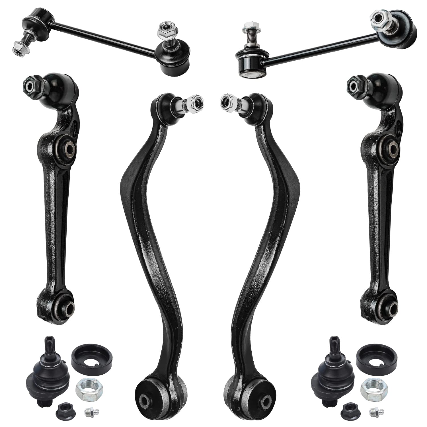 Detroit Axle - 8pc Front End Suspension Kit for Ford Fusion Mercury Milan